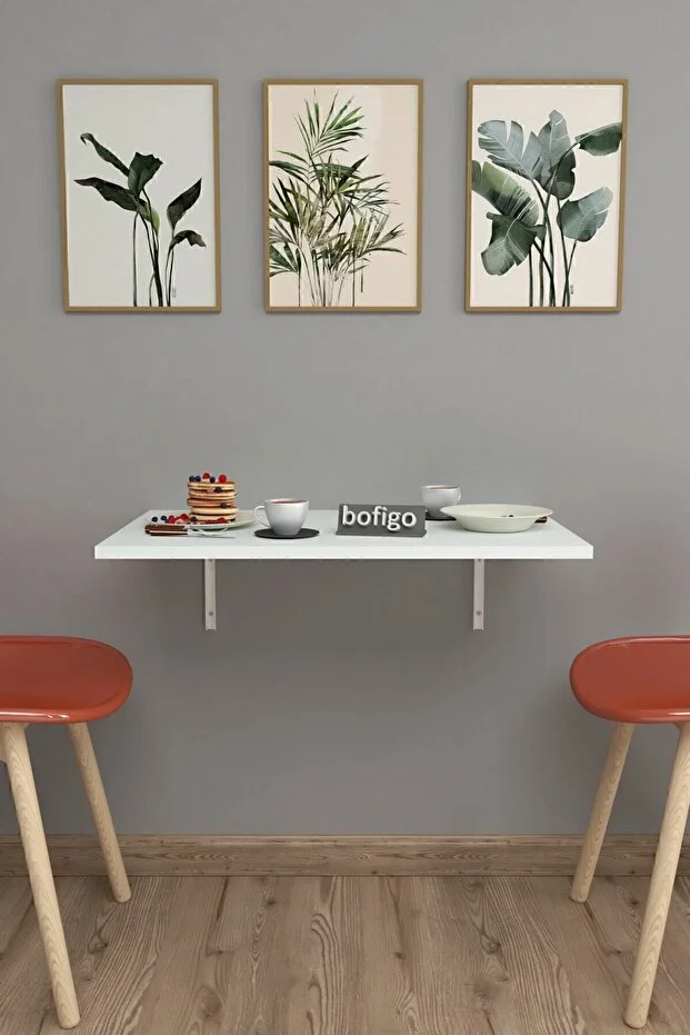 72 X 45 Cm Katlanır Masa Duvara Monte Masa Mutfak Masası Balkon Masası Çalışma Masası